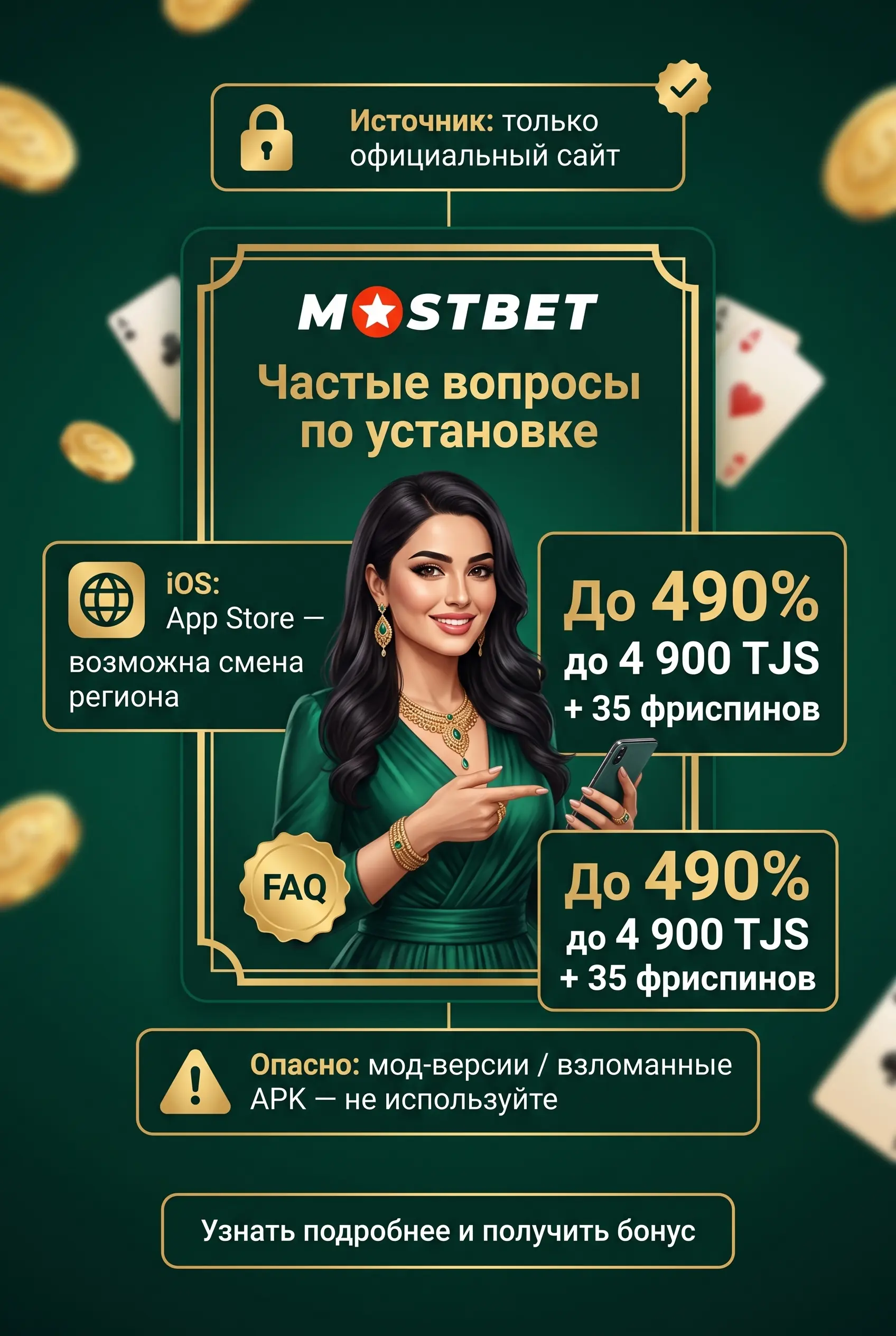 Вопросы об установке приложения Mostbet
